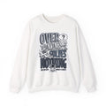 Overthinking Solves Nothing Crewneck Sweatshirt – Funny Mental Health Graphic Sweatshirt